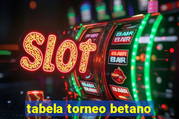 tabela torneo betano